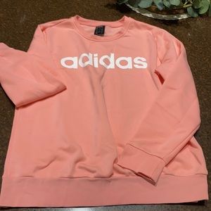 Adidas sweatshirt, peachy/pink size L NWOT